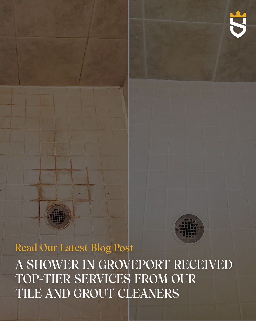 A Shower in Groveport Received Top-Tier Services from Our Tile and Grout Cleaners