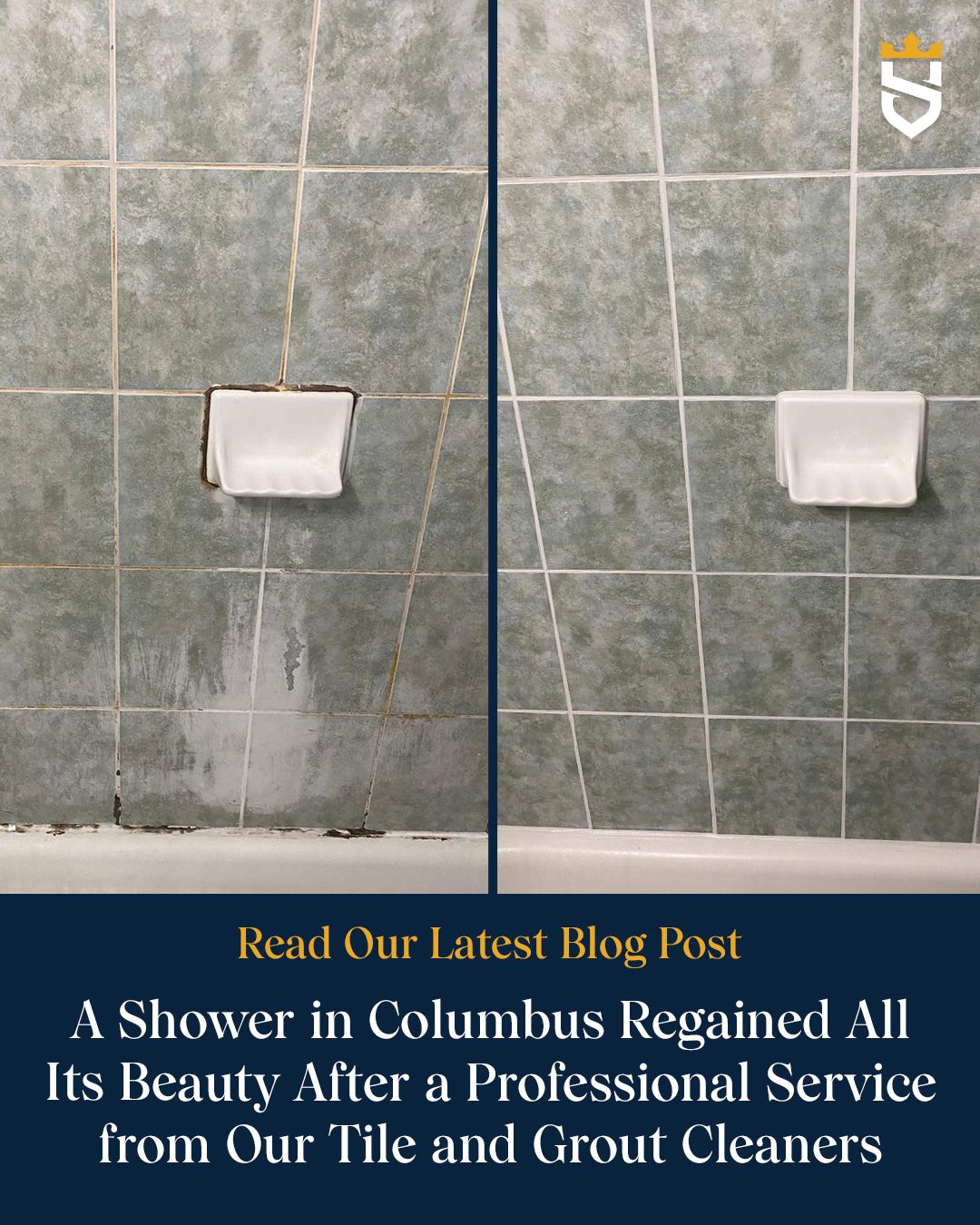 A Shower in Columbus Regained All Its Beauty After a Professional Service from Our Tile and Grout Cleaners